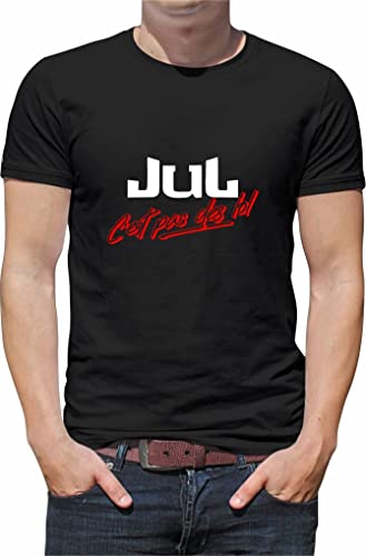 Générique t-Shirt djmh personnalisé Humour Cadeaux fête C'est Pas des lol Chanteur jul N005 (XL)