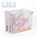 GOGODUCKS Decorative Hanging File Folders, Rose Gold,Letter Size with 1/5-Cut Adjustable Tab Durable Three Cute Marble Design Assorted, 12pcs Per Box