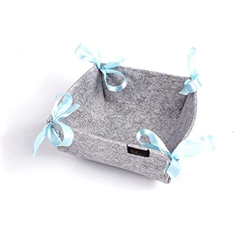 Cesta de pan de fieltro en gris, diseño cuadrado moderno Cover