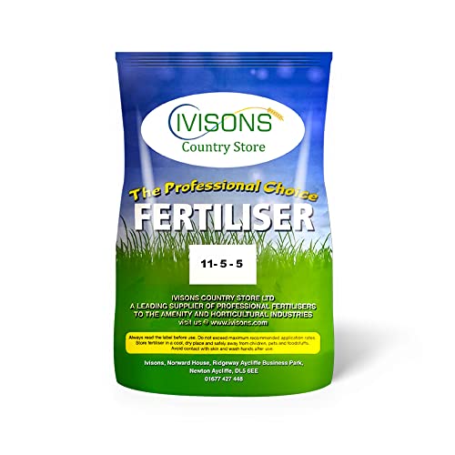 Ivisons Summer Lawn Grass Turf Fertiliser | NPK 11-5-5 Lawn Boost Mini Granular Formula | Professional Slow Release 10-8 Week Feed | Provides Your Lawn With The Nutrients It Needs (10kg)