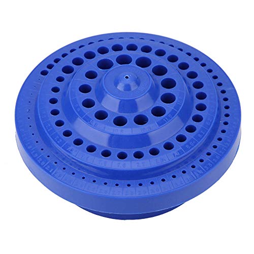Drill Bit Storage Case 1-13mm Round Shape Drill Bit Organizer Hole Tool Container 100 Holes Used to Store Nail Drill Bits