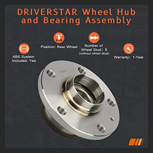 Drivestar 512319 Rear Wheel Hub & Bearing For Vw Beetle Cc Eos Golf Jetta Passat (Cc) Tiguan, 09-09 Audi Tt, Cross Reference: Timken 512319 / Moog 512319 / Skf Br930622(Pair) #TOP1