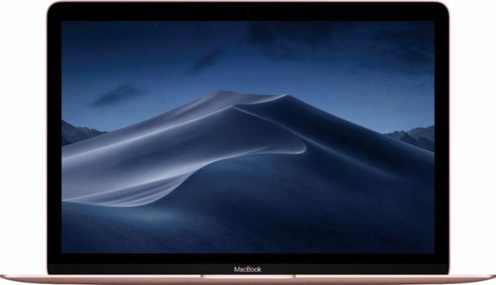 Apple 12 Inch MacBook Laptop (Retina Display, 1.2GHz Intel Core m3 Dual Core Processor, 8GB RAM, 256GB SSD Storage, Intel HD Graphics, Mac OS) Rose Gold, MNYM2LL/A