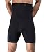 Men’s High Waist Slimming Body Shaper Tummy Control Shapewear Waist Abdomen Trimming Boxer Brief (Large/ 36.22-42.13inch waist, Black)