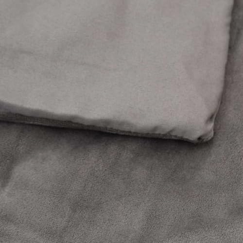 Manta pesada para dormir y relajarse en el sofá con funda de algodón gris 5