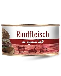 DREISTERN Rindfleisch im eigenen Saft 300g I leckeres Rindfleisch in der praktischen recycelbaren Konservendose I köstliches Rindfleisch - Qualität die schmeckt