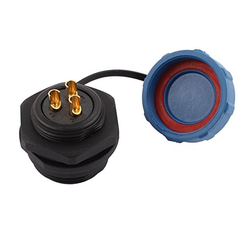 Conector Aviation SP2111/S 3 polos AC 500V Aexit miniatura 2