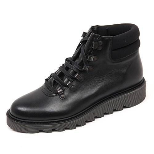 Scarponcino femme en cuir noir Antica Cuoieria C3592, l'élégance italienne