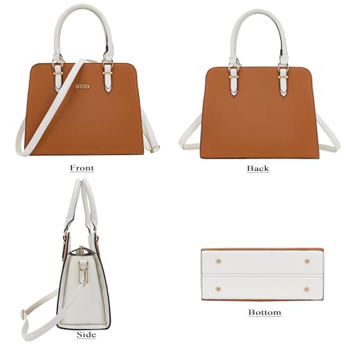Image of Qiyuer Satchel Purses For Women Handbag And Wallet Set Tote Bag | Premium Vegan Leather,Matching Wallet,RFID Blocking,Work,Casual