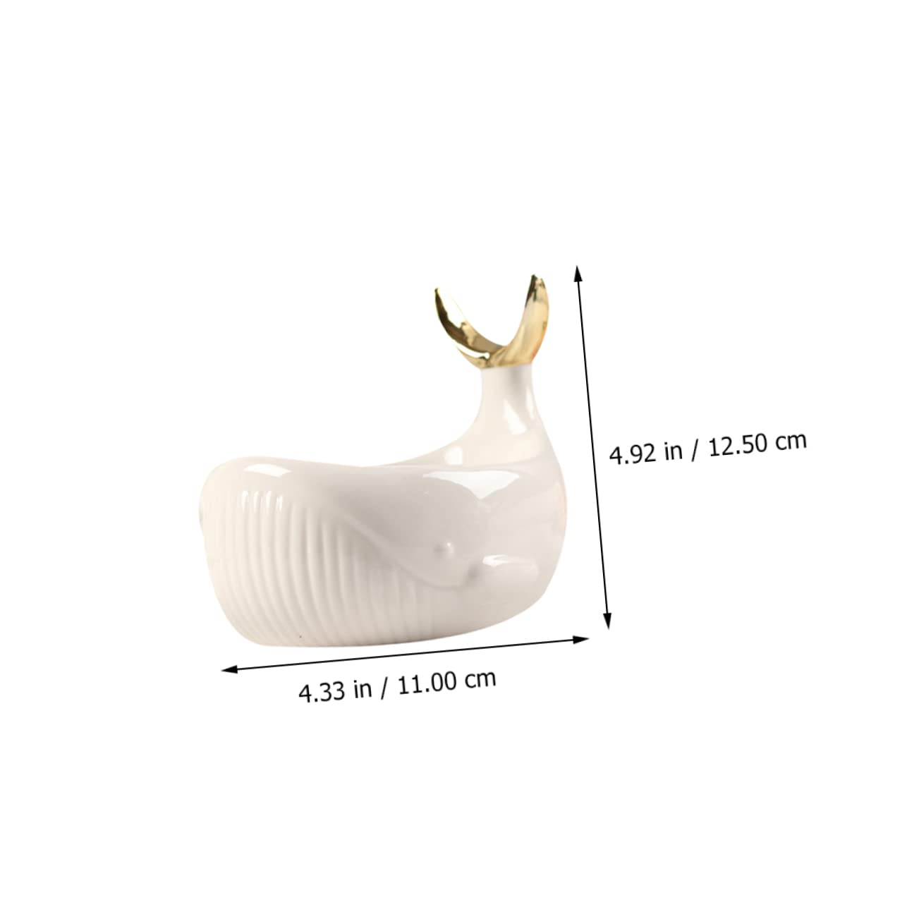 Jabonera de Cerámica en Color Blanco con Forma de Ballena, Drenaje Fácil y Diseño Nórdico, Adecuada para Baño y Ducha