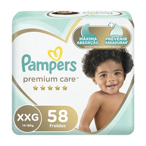 Fralda Pampers Premium Care XXG - 56 fraldas