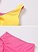 J·E Sterguard Girls Two Piece Swimsuits Teen Bikini Color Block with Removable Bra Padded Girls' Swimwear Ribbed Bikini Criss Cross Girl Swimsuits Size 9Y 1287-P