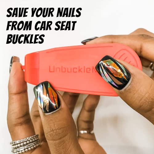 Unbuckleme Car Seat Buckle Release Tool - Easy Opener Aid For Arthritis, Long Nails, Older Kids - Button Pusher For Infant, Toddler, Convertible 5 Pt Harness Car Seats - As Seen On Shark Tank (Aqua) #TOP7