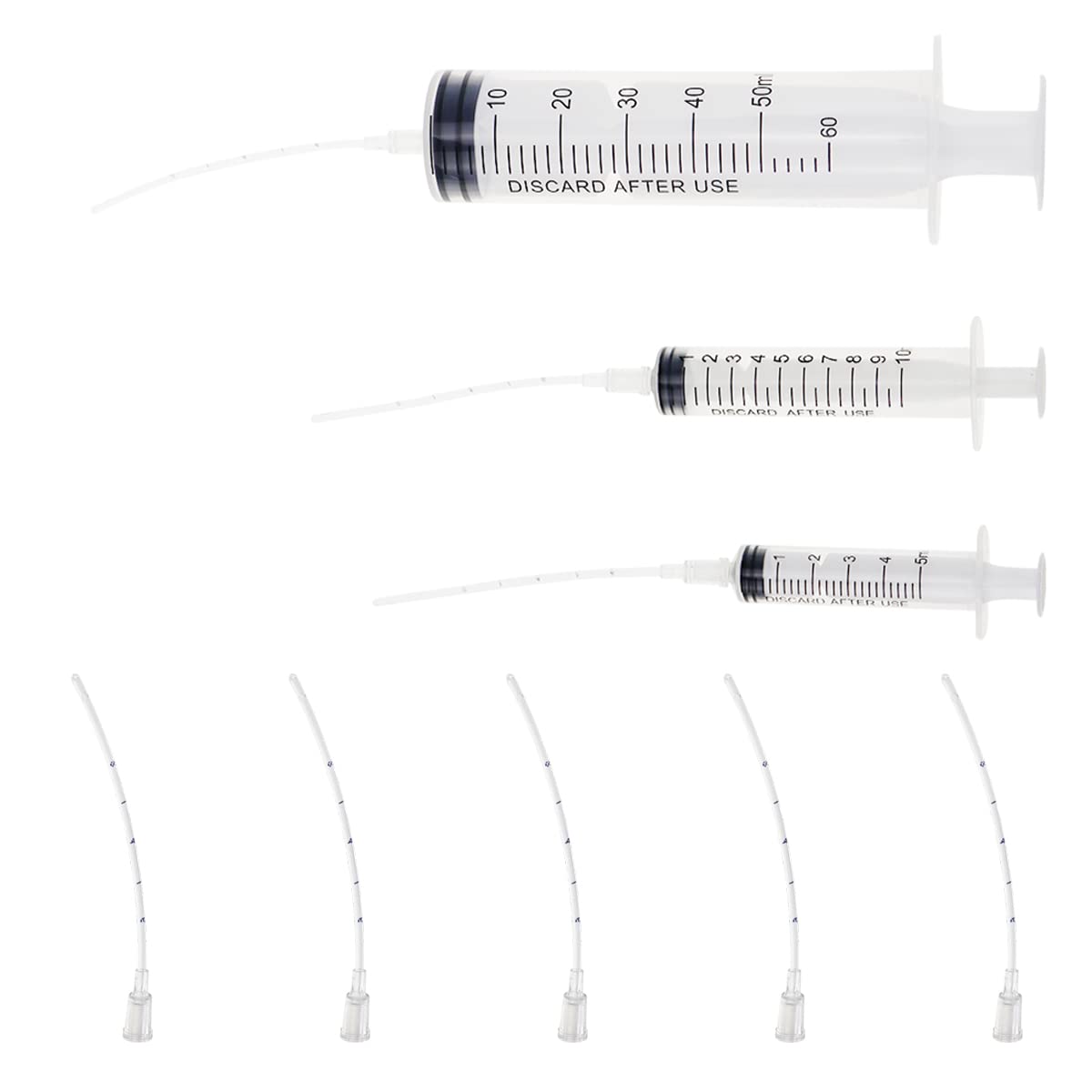 Bird Feeding Syringe with Soft Feeding Tubes Dental Irrigation Syringe Pet Feeding Syringe with Measuring for small animals