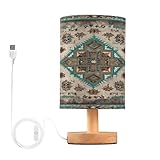 Polyvalente : la lampe de table à imprimé ethnique légère et simple à déplacer, pour décorer n'importe quel endroit de votre maison. Il est idéal pour la chambre à coucher, la chambre d'amis, le salon, le bureau, la chambre d'enfant, le bureau, etc