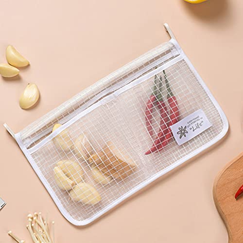 2 Unidades Saco de armazenamento de compartimento cinzeiro sacos de lanche de malha suporte para gel