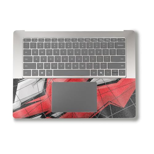 Image of Glossy Glitter Laptop Skin Compatible with Alienware M18 R2 (2024) - Polygon Grunge - Premium 3M Vinyl Protective Wrap Decal Cover - Easy to Apply | Crafted in The USA by MightySkins