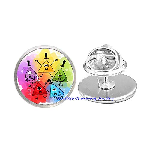 Bill Brooch-Gravity Falls Pin Brooch,Falls Jewelry,Gravity Pin,Bill Pin Cipher jewelry-JV27
