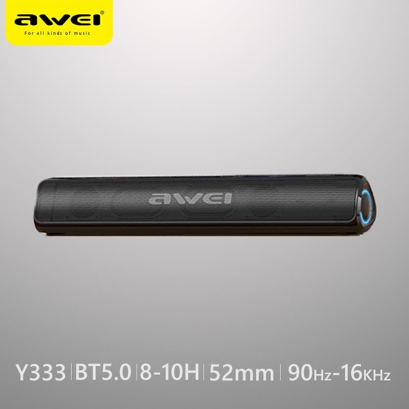 AWEI Y333 Bluetooth Speaker with key specifications