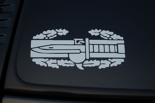 Combat Action Badge Vinyl Sticker Decal Choose Color & Size!! Insignia US Army Veteran (V226) (5