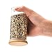 EZOWare 7oz Glass Jars ,10 Bottles Canister Set, Small Air Tight Storage Containers with Natural Bamboo Lids and Chalkboard Labels for Kitchen, Bathroom, Home Decor, Party Favors (200ML)