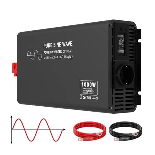 Onduleur multiprises pour camping-car et voyage convertisseur tension CC CA 1000W