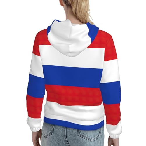 Sweat à capuche russe en maille douce haut de gamme
