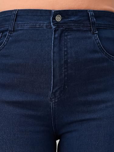 Image of Miss Chase A+ Women's Bootcut High Rise Regular Length Stretchable Denim Jeans