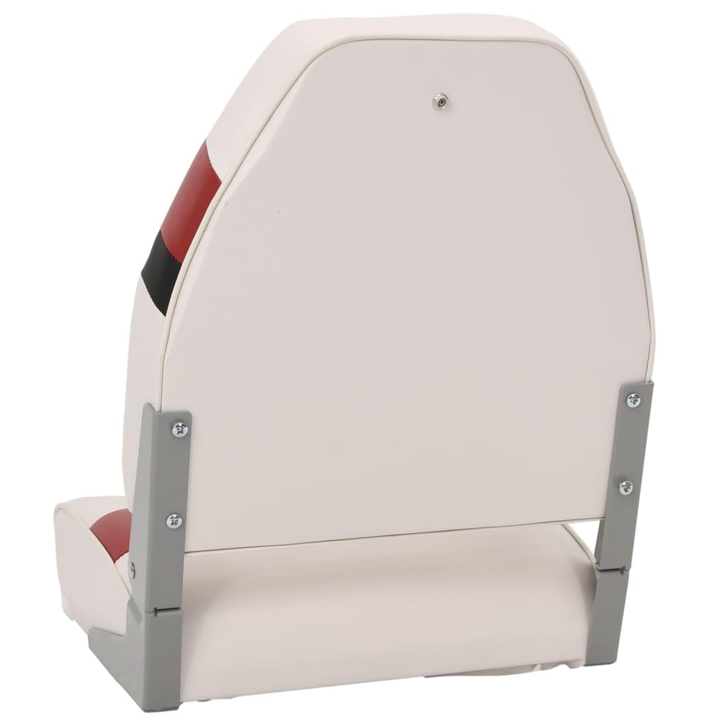 Mangloder Sedile Barca con Schienale Alto Pieghevole 44x38x55cm in Alluminio per Barca a Vela Jolle Yacht Catamarano Dinghy Regatta e Tempo Libero Impermeabile Durevole Comodo