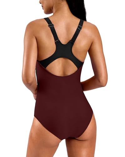 Image of G Gradual Women's Athletic One Piece Swimsuit with Adjustable Straps Competitive Racerback Modest Bathing Suit for Women