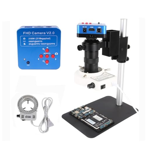ラボ用顕微鏡アクセサリー 1080P 48MP HDMI USB産業用デジタル顕微鏡カメラ130x180x cマウントレンズ(AN1-21MP Small)