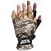 Glacier Glove Premium Fleece Fingerless Hunting Glove, Realtree , Large