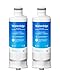 Waterdrop DA97-17376B Refrigerator Water Filter, Compatible with Samsung® HAF-Qin/EXP, DA97-17376B, HAF-Qin, DA97-08006C, Pack of 2