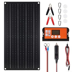 Mixabloem 20 W Solarstrom-Lösung | mit Kurzschluss-Überstromschutz, netzunabhängiges Solarladegerät | für den Einsatz beim Camping für Wohnmobile und Meeresumgebungen