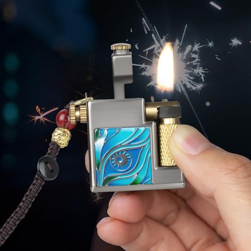 Encendedor Vintage Compacto Recargable Azul miniatura 7