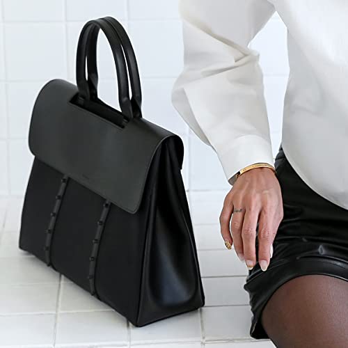 Image of KWANI Ava Line PU leather Hand Tote Bags for Women and Ladies