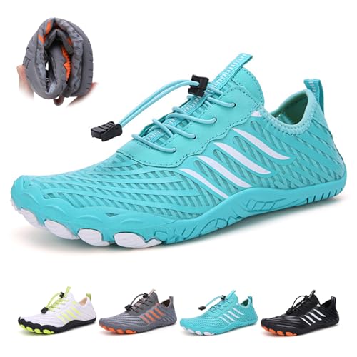 Grounded Footwear for Women Men, Grounded Barefoot Grounded Footwear, Comfortable Lightweight Non-Slip Barefoot Shoes Neuropathy Shoes(Blue,11 Women/9 Men)