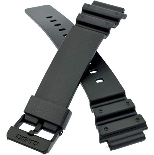 Genuine Replacement for Watch Band 17mm Black Rubber Strap Casio #10393907 MRW-200H-1B2V MRW-200H-1BV MRW-200H-1EV MRW… - Image 3