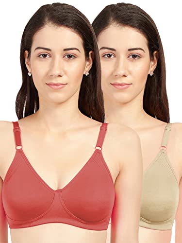 Image of SONARI Olivia Womens Non Padded Tshirt Bra | Wire Free, Adjustable Straps, Hook & Eye Closure, Soft & Stretchable, Cotton Material and Moderate Coverage, Handwash Only