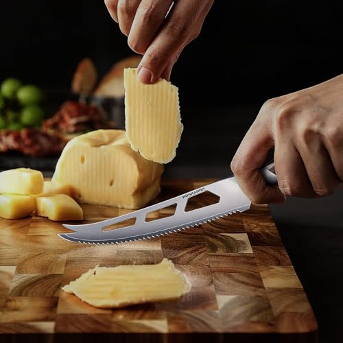 image for HOSHANHO Cheese Knife 5 Inch, Professional Japanese Cheese Knives for 