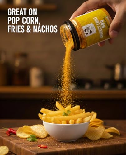 Image of Browntree Popcorn Seasoning-Sweet Chilli BBQ-200g (Pack Of 4) |Each Pack 50g | Popcorn Seasoning Combo | Zero added Colours