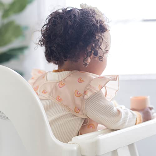 Tiny Twinkle Mess-Proof Apron Bib - Baby & Toddler Waterproof Smock with Tug-Proof Closure, 6-24 Months