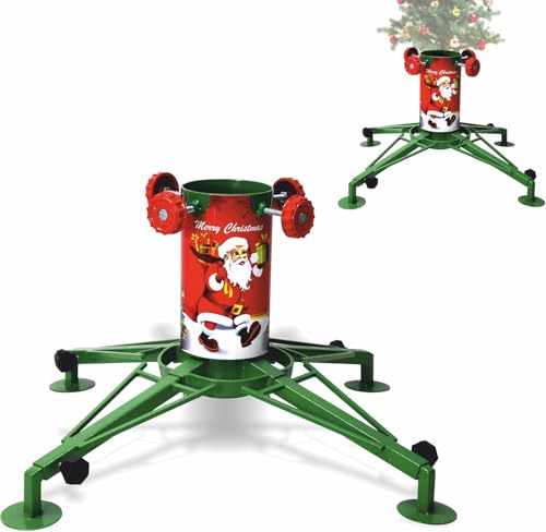 FEBTECH - 22"-45" Adjustable Stand, 4" Wide Cylinder Christmas Tree Stand