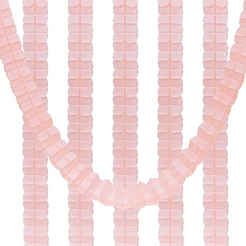 Guirnaldas reutilizables de papel coral para fondos de fiesta duraderos y sin arrugas, 6 pack 2