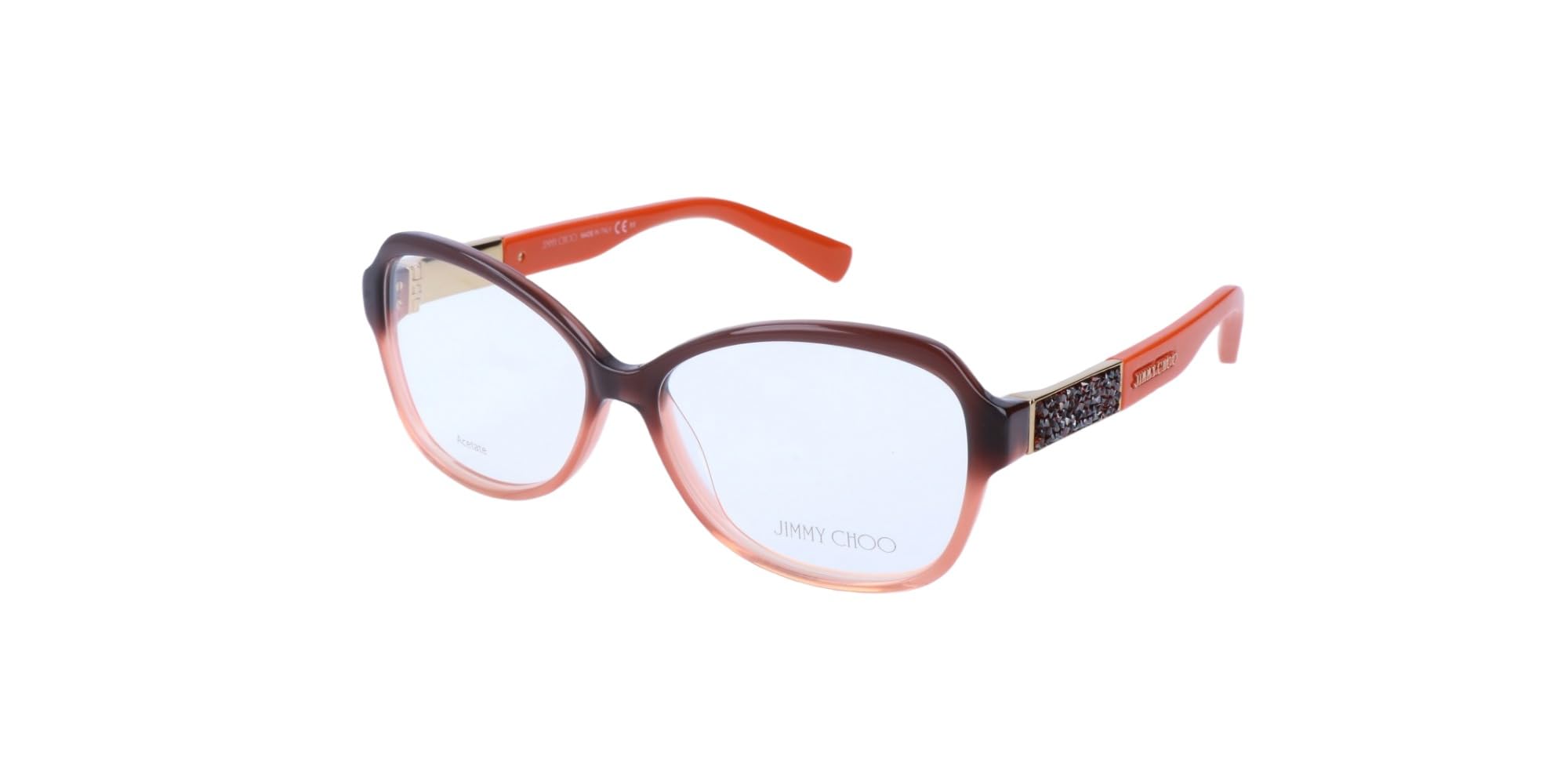 Jimmy Choo JC108 EZS BROWN ORANGE 55/14/135 WOMAN Eyewear Frame