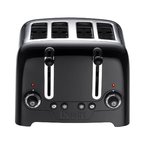 Dualit 46205 4 Slot Lite Toaster in Black Finish Cover