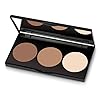 Golden Rose Long Lasting Matte Powder Contour Kit - Highlight, Bronze, & Contour Set Makeup Palette