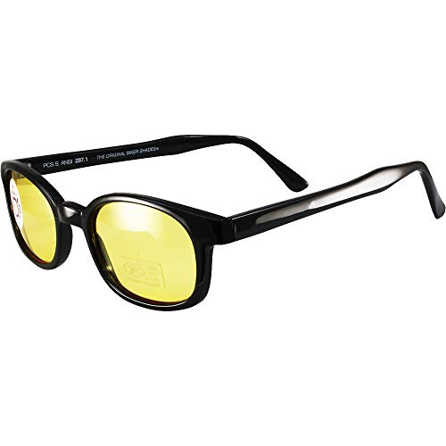 KDS Gafas de sol originales X-Kd es amarillo 10112 - Large Negro
