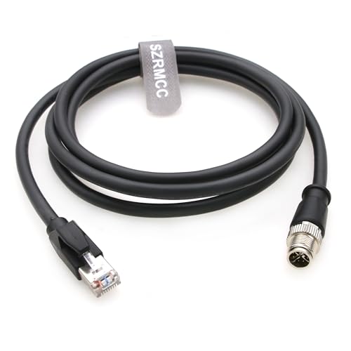 SZRMCC M12 8|WV XR[hIX - RJ45 C[Tlbg lbg[N Cat-6 V[hP[u HƗpJp