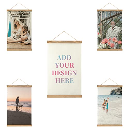 wxyzdq Custom Hanging Poster Personalized Wall Art Design Your Own Photo Text Hobby Adjustable...